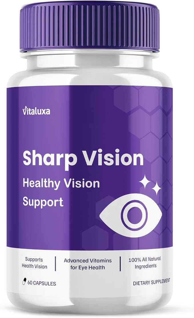 Sharp Vision Capsules SharpVision Supplement Premium Advanced Maximum Strength Formula Sharpe Vision Healthy Eyes Support All-Natural Ingredients Vitamins Pills Sharper Vision Reviews (60 Capsules)