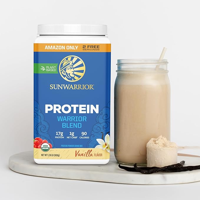 Active Preworkout Hydration Blend &amp Vanilla Organic Plant Based Protein Powder Set | Bundle &amp Save | Non-GMO Soy Dairy Filler &amp Gluten Free (32 Servings Protein 30 Servings Blue Rasp Pre