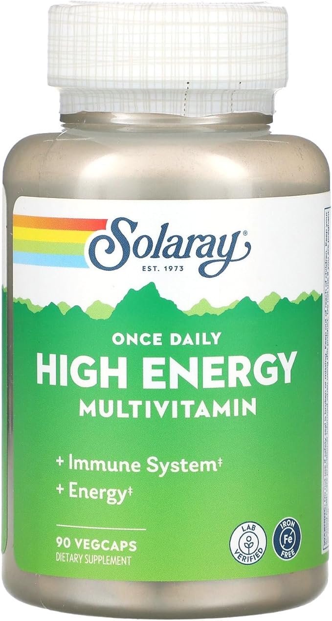 Solaray - Once Daily High Energy W/O Iron 90 capsules