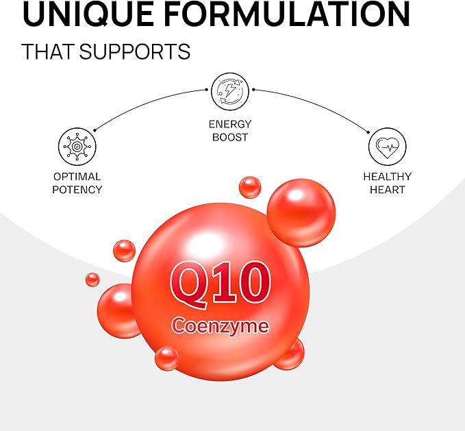 ETRNL Longevity CoQ10 200mg Ubiquinone - 30 Capsules - Coenzyme Q10 Supplement for Cellular Energy Heart Health &amp Antioxidant Support - Supports Mitochondrial Function - Vegan Non-GMO Gluten-Free