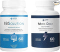 IBSolution and Men's Multivitamin Bundle - All-Natural Supplement to Support Digestive Health Gas Bloating and Constipation Immune System Support for Men - 60 Capsules 2-Pack