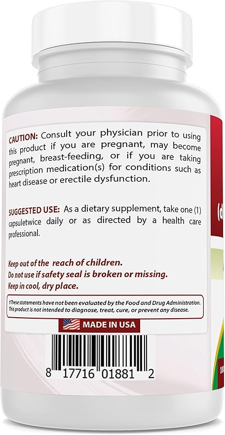 Best Naturals DMAE Supplement 250 mg &amp Vitamin B1 as Thiamine Mononitrate 100 mg