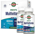 KAL Men's Multivitamin AM/PM Antioxidants Supplement Muscle Immune Electrolyte Balance Overall Wellness Support Made Without GMOs and Soy Vegan 30 Servings 120 Tablets
