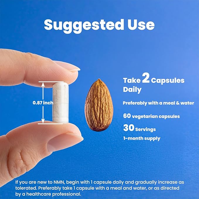 NMN NAD Supplement with Resveratrol – 1230mg Multi-Ingredient NMN Formula with TMG Urolithin A &amp Quercetin Daily Capsules for Women &amp Men mnm Supplement 60 Count