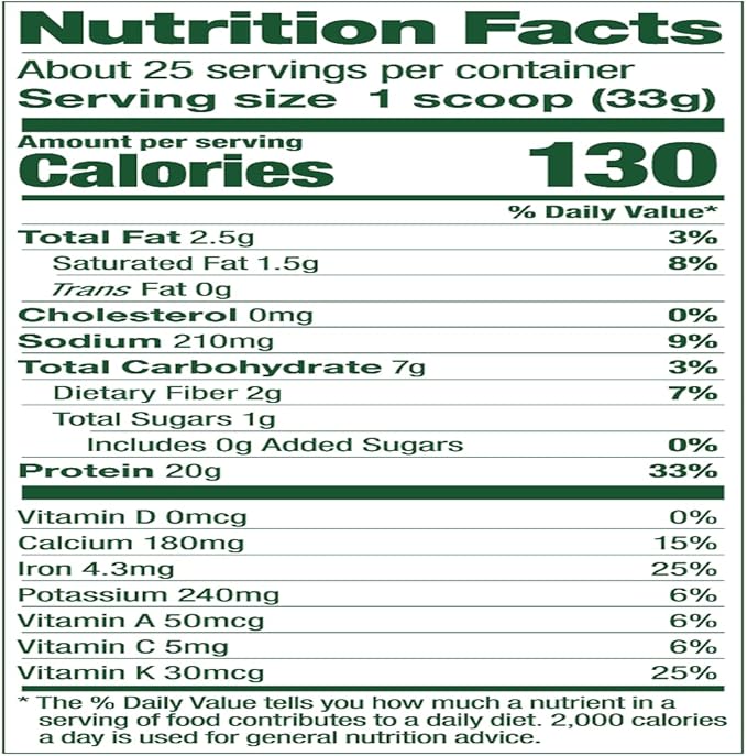 Vega Protein and Greens Protein Powder Chocolate &amp Original Protein Powder Creamy Vanilla Plant Based Protein Drink Mix for Water Milk and Smoothies 32.5 oz