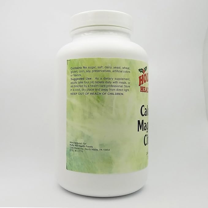 Holly Hill Health Foods Calcium and Magnesium Citrates 250 Tablets