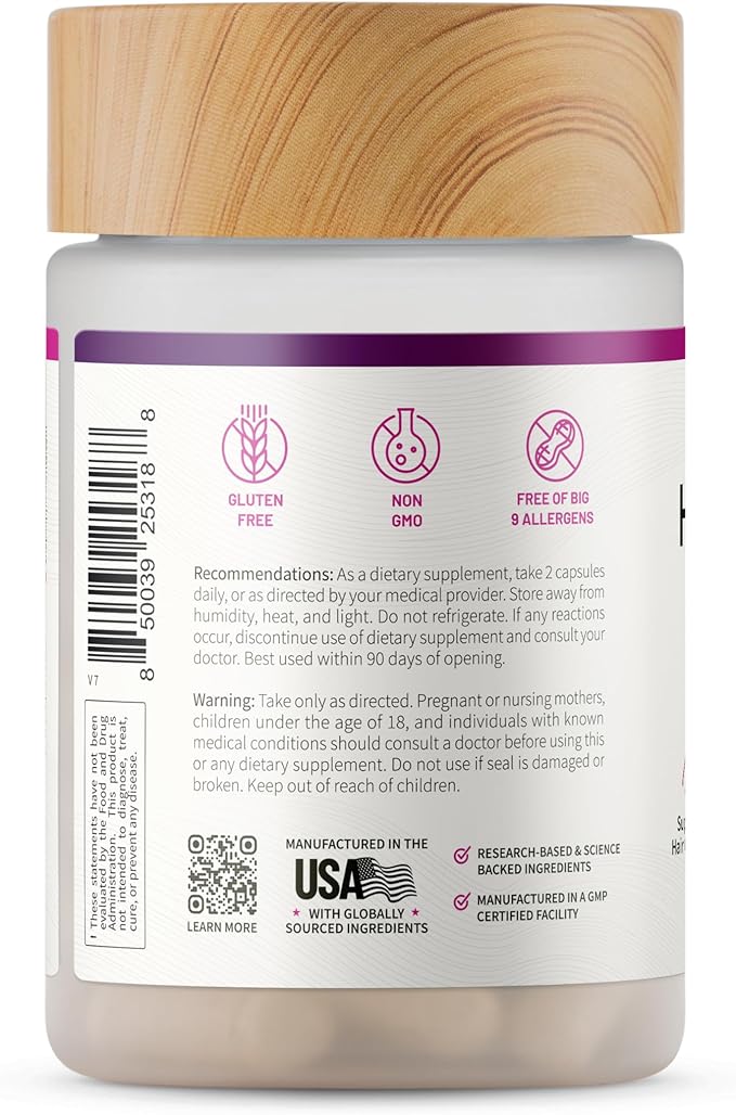 Snap Supplements Hair Skin and Nails Vitamins Support Hair Growth Nourish Skin and Nails with Biotin Collagen Kelp Bamboo and Other Vitamins Radiant Skin Strong Hair and Nails 60 Capsules