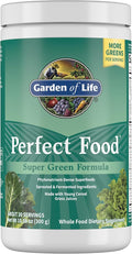 Garden of Life Perfect Food Super Green Formula - 30 Servings 45 Superfoods Greens Fruit and Veggie Juice Superfood Powder Supplement Probiotics Organic Spirulina for Digestion and Immune Health