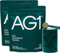 AG1 Greens Powder Refill Bundle – 60 Servings with Stainless Steel Storage Canister &amp Metal Measuring Scoop | 75 Vitamins Minerals &amp Superfoods | Daily Multivitamin &amp Probiotic | Vegan G