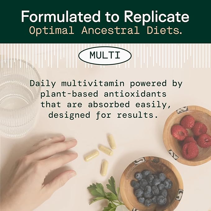 Adapt Naturals Multivitamin for Women &amp Men Bioavailable Easy-to-Absorb Multivitamin Daily Supplement with Biotin Niacin Vitamin A B C D E K1 Zinc Magnesium - Immune Support - 60 Day Sup