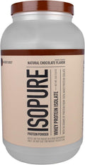 Isopure Protein Powder 100% Whey Protein Isolate Flavor: Natural Chocolate 3 Pounds (Packaging May Vary)