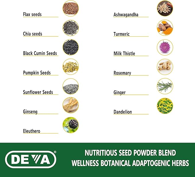 DEVA Tuba Prime Vegan Multivitamin High-Potency Vitamin and Mineral Dietary Supplement Antioxidants Fruit and Vegetable Blend Super Mushrooms Probiotics Prebiotics Seeds Herbs - 90 Tabs 2-Pack