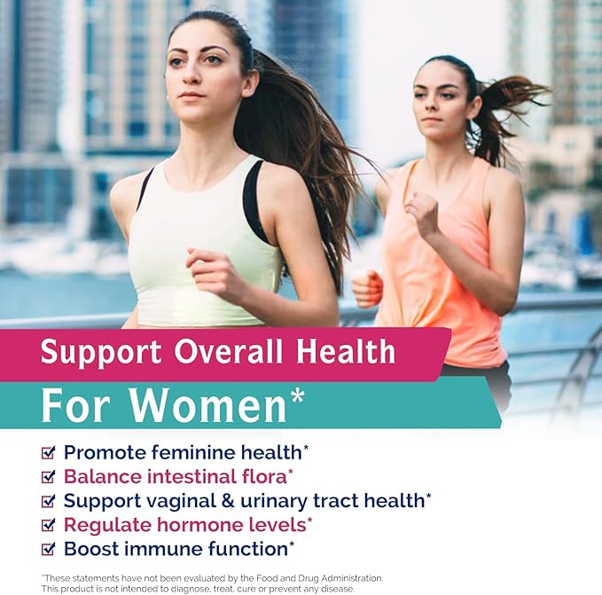 Innate Vitality Probiotics for Women 100 Billion CFUs 18 Strains Prebiotics and Probiotics with Cranberry Vitamin C &amp B6 P5P Vaginal &amp Digestive Health Non refrigerated 60 Caps