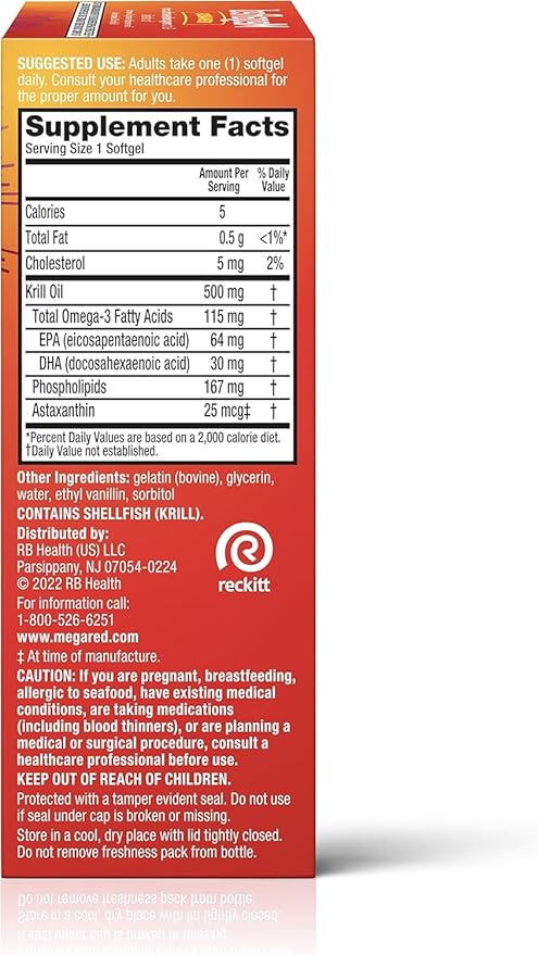 Schiff MegaRed Softgels Extra Strength 45 Count