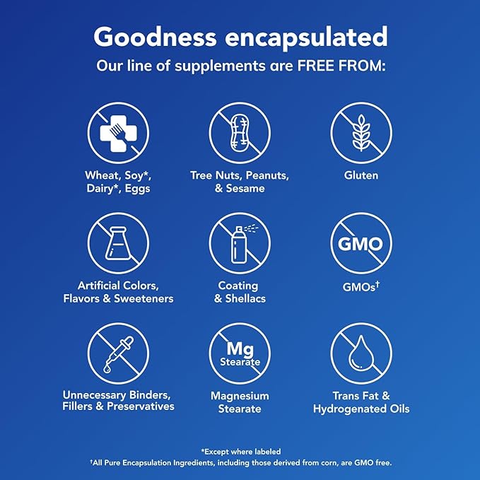 Pure Encapsulations Lutein &amp Zeaxanthin - Supports Overall Vision* - Maintains Macular Pigment &amp Eye Health* - Antioxidant Support* - Vegan-Friendly &amp Non-GMO - 60 Capsules
