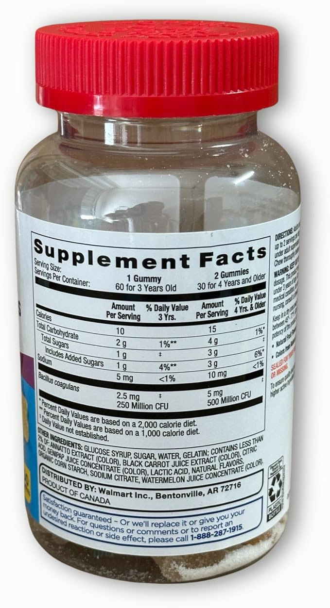 Probiotic Daily Gummies- 3 in 1 Daily Natural Fruit Flavors Unisex 60 Count (Pack of 1) Boxed by Fusion Shop Store