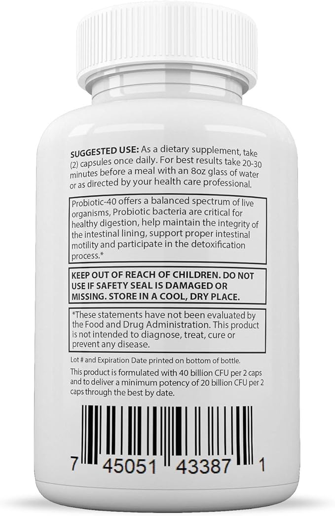 Justified Laboratories (3 Pack) Fungus Clear Max Pills 40 Billion CFU Probiotic 180 Capsules