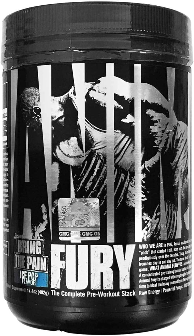 Animal Whey Isolate Whey Protein Powder – Isolate Loaded for Post Workout and Recovery &amp Fury - Pre Workout Powder Supplement for Energy and Focus