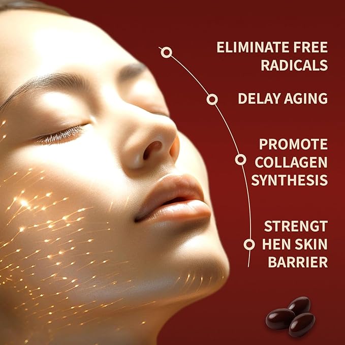 Astaxanthin 12mg Triple Strength Skin Vitamins for Women with Antioxidant ActivitySupports Immune Skin Eye &amp Joint HealthPromote Internal CirculationChocolate Flavor120 Servings