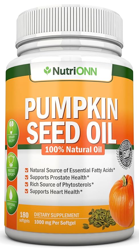 NutriONN Pumpkin Seed Oil Softgels Lycopene Capsules Combo - Targeted Support for Prostate &amp Urinary Health