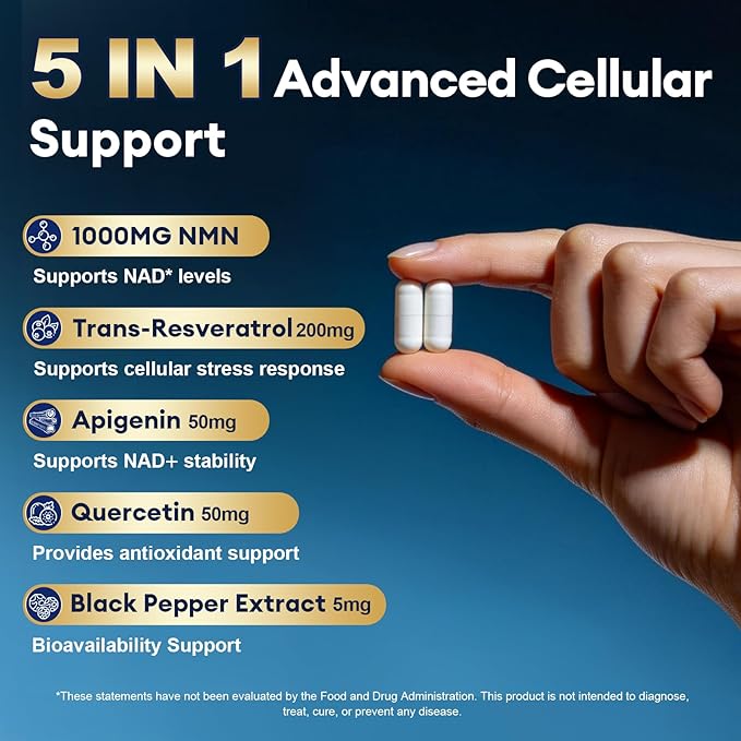 Men’s Vitality Bundle – Multivitamin Gummies for Men + NMN 1000mg Cellular Energy Supplement