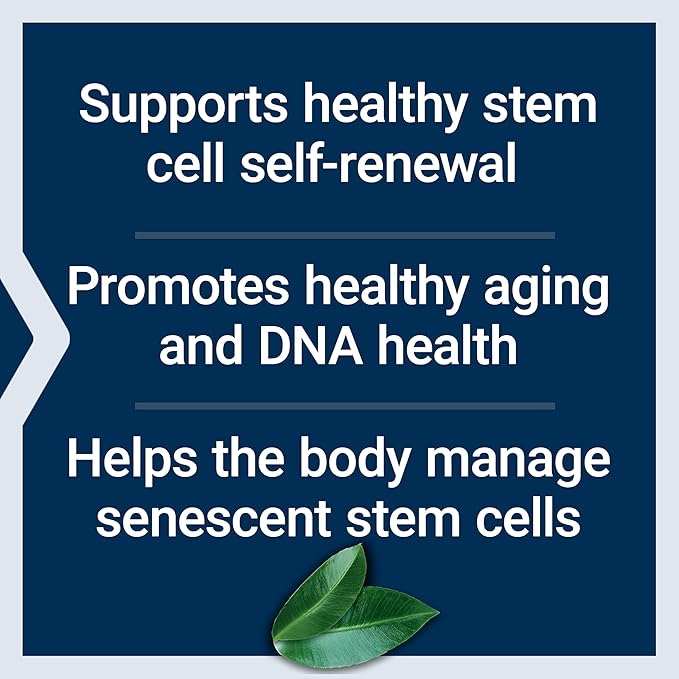 Life Extension GEROPROTECT® Stem Cell Promotes Healthy Cellular Renewal kokum Extract Trans-resveratrol Gluten Free Non-GMO Vegetarian 60 Capsules