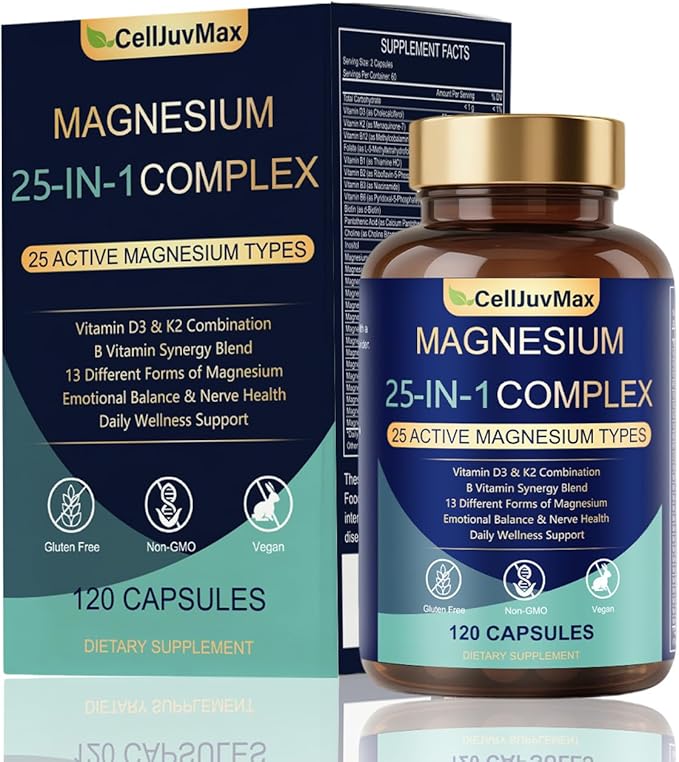 25-in-1 Magnesium Complex | Multi-Form Absorbable Blend for Daily Nutritional Support 120 Vegan Caps (1)