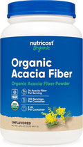 Nutricost Organic Acacia Fiber Powder (2 LB) - USDA Certified Organic Non-GMO Gluten Free