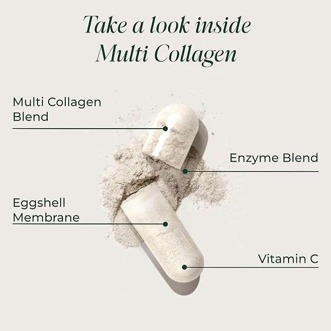 Primal Harvest 2 Pack Multi Collagen Pills for Women and Men (Type I II III V X) Collagen Supplements for Women and Men 120 Capsules w/Vitamin C for Hair Skin Nails Collagen Peptides Pills