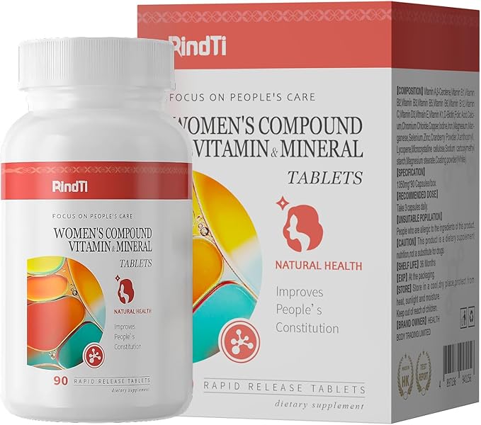 Multivitamin for Women 50+ Daily Women 50+ Multi-Vitamin with Vitamins A BC E for Energy &amp Bone &amp Immune &amp Skin&amp Hair Support 90 ct