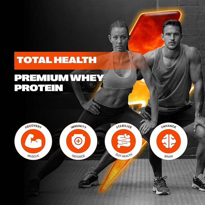 Chocolate Peanut Butter Whey Protein Powder | Scientifically-Designed Optimum Muscle Stack Gut Brain Immune | Protein BCAA Creatine L-Glutamine Probiotics Digestive Enzymes | 40.9oz