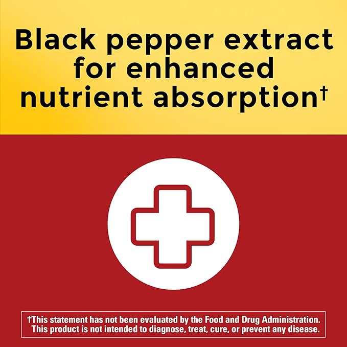 Nature Made CoQ10 200mg per Serving with Black Pepper Extract for Enhanced Nutrient Absorption CoQ10 Supplement for Heart Health Support 60 Softgels 30 Day Supply