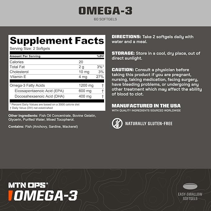 MTN OPS Vitamin D3 + K2 and Omega-3 Bundle