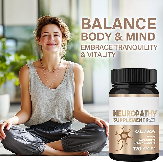 Nerve Savior for Neuropathy Advanced Nerve Comfort Capsules with Herbal Blend for Healthy Nerve Function in Feet and Hands 60-Day Supply (120 Capsules)