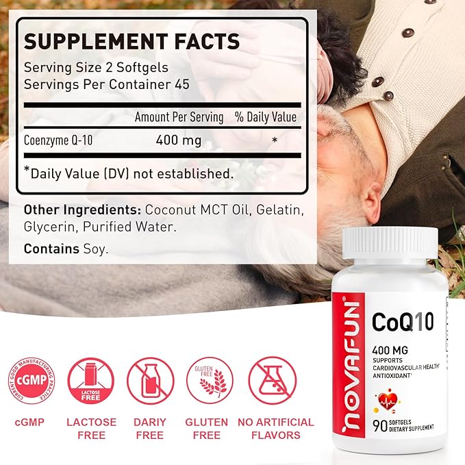 ALA &amp CoQ10 Capsules 2-Pack Bundle – Supports Advanced Antioxidant Action &amp Cellular Energy for Adults