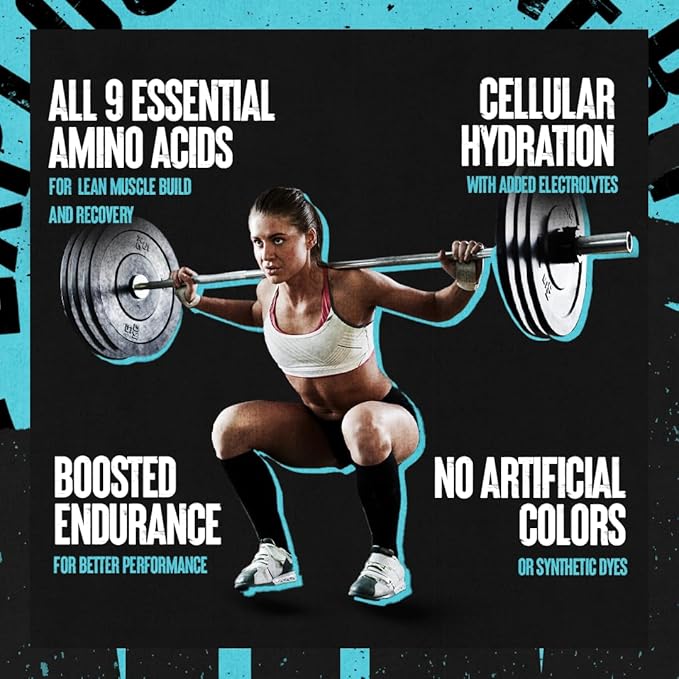 Animal Whey Isolate Whey Protein Powder – Isolate Loaded for Post Workout and Recovery &amp Juiced Aminos - 6g BCAA/EAA Matrix Plus 4g Amino Acid Blend