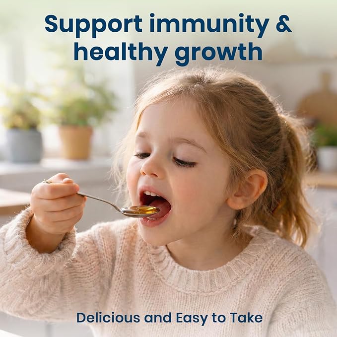Kidbest Multivitamin Syrup for Kids 3-13 Years – Liquid Formula with 13 Nutrients for Appetite Immunity and Growth – Tasty Daily Vitamins for Stronger Kids | Toddler multivitamin for kids|200ml