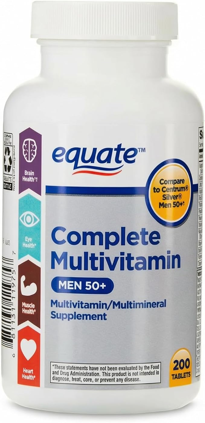 Men’s Multivitamin 200 Tablets – Daily Vitamin Men Formula Multi Vitamins for Men Over 50 Mens Multivitamins Easy to Swallow