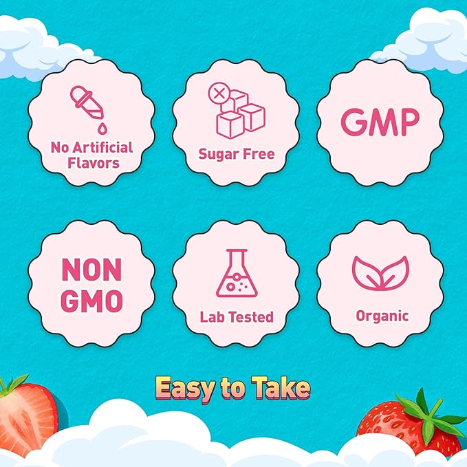 Organic Toddler Multivitamin Gummies + Omega-3 (DHA/EPA) Postbiotics | kids 2+ multivitamin | Vitamins A C D3 Methyl B12 Folate Zinc for Immune Digestive Brain Healthy Growth Sugar-Free 60Cts