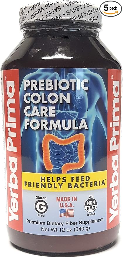 Yerba Prima Prebiotic Colon Care 12oz (5 Pack)