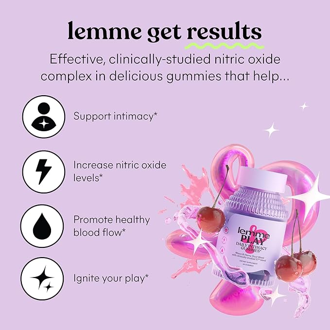 Lemme Purr &amp Play Bundle - Daily Intimacy Gummies and Vaginal Probiotic Gummies for Women (60ct Each)