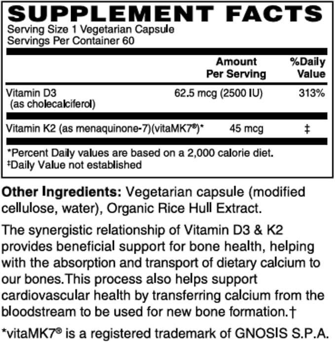 Vitamin D3 &amp K2 Capsule