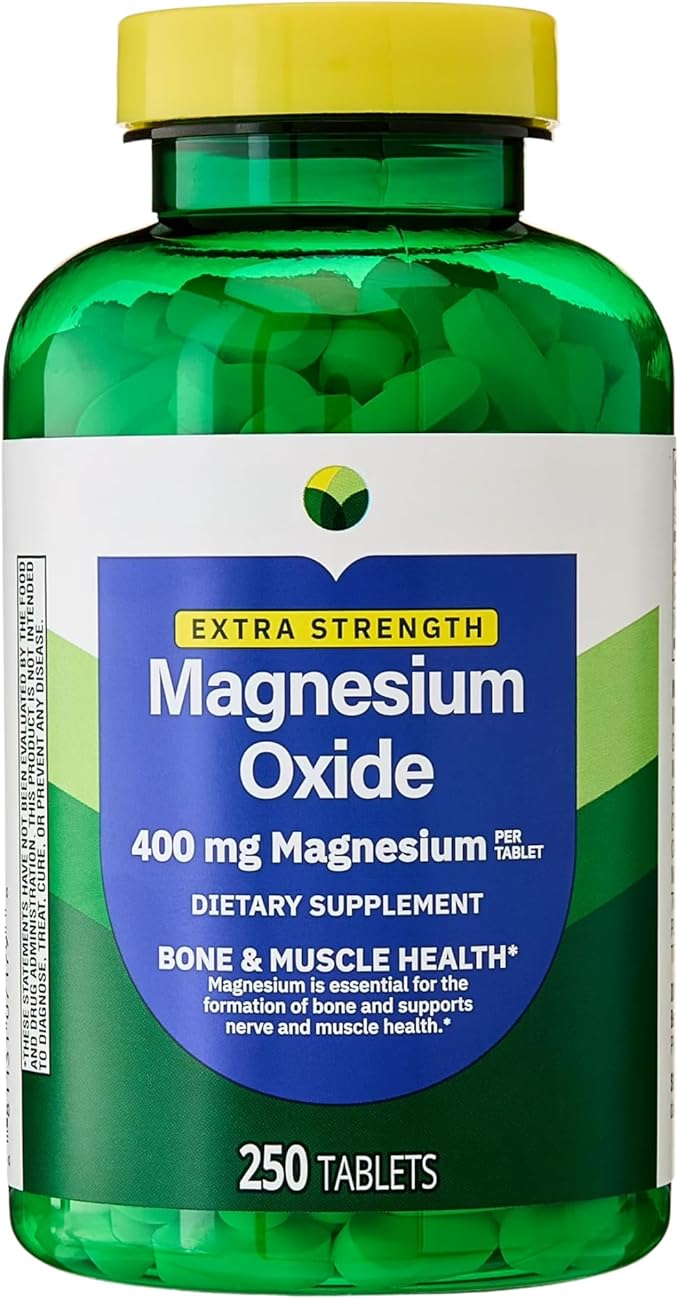 KP+ Magnesium Oxide 400 mg | 250 Tablets | Supports Bone Nerve &amp Muscle Health | Extra Strength Magnesium Supplement | Pack of 2