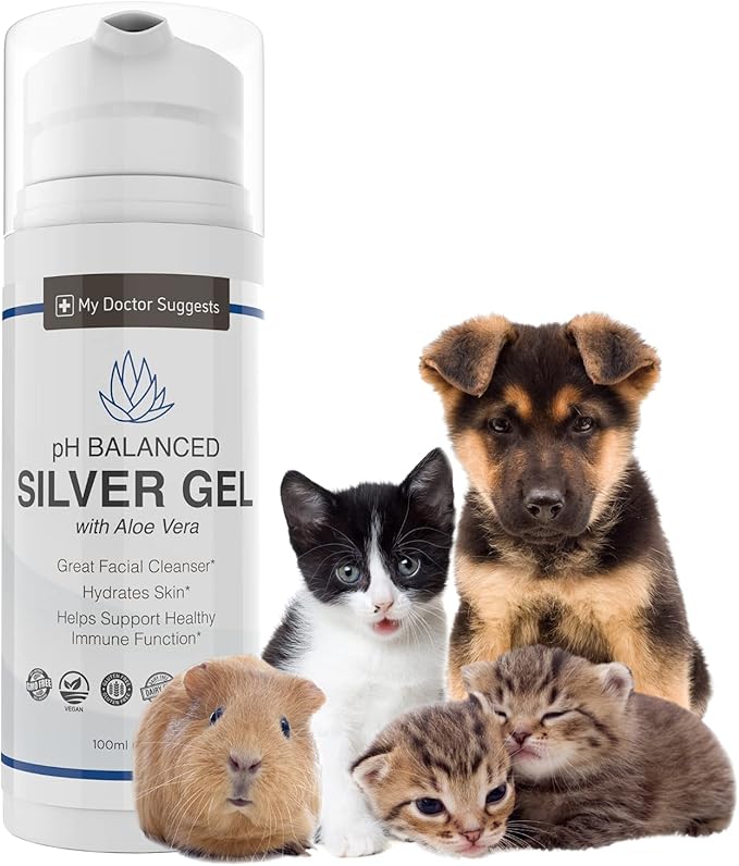 Extra Strength Colloidal Silver Gel 30ppm with Aloe Vera - pH Balanced Structured Silver - Triple Strength Soothe &amp Relieve - Easy Pump Bottle 3.38Oz (4 Pack)