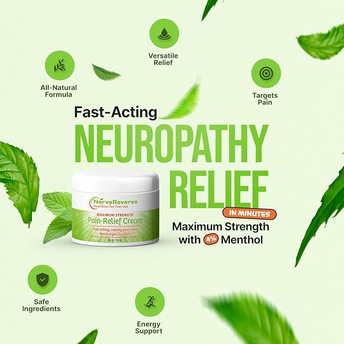 NerveReverse Neuropathy Nutritional Supplement and NerveReverse Topical Pain Cream Bundle