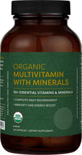 Global Healing Center - USDA Organic Multivitamin for Women &amp Men - Vitamins Include A C D &amp More for Your Overall Health &amp Wellness Needs - Complete Daily Multi Vitamin Nourishment (12