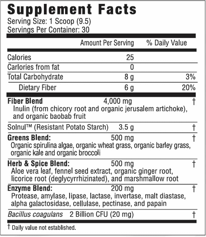Greens Superfood Powder with Probiotics &amp Prebiotics – Super Greens Powder Smoothie &amp Juice Mix Powder - Digestive Health Immune Health &amp Regularity Support – Mango Pineapple