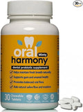Oral Harmony Oral Probiotic Chewable Tablets – Sugar-Free Mint Flavor with Prebiotic Inulin – Daily Oral Microbiome &amp Fresh Breath Support – Chewable Oral Care Tablets – 30 Tablets