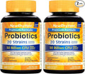 NewRhythm Probiotics 50 Billion CFU 20 Strains 120 Veggie Capsules Targeted Release Technology Stomach Acid Resistant No Need for Refrigeration Non-GMO Gluten Free