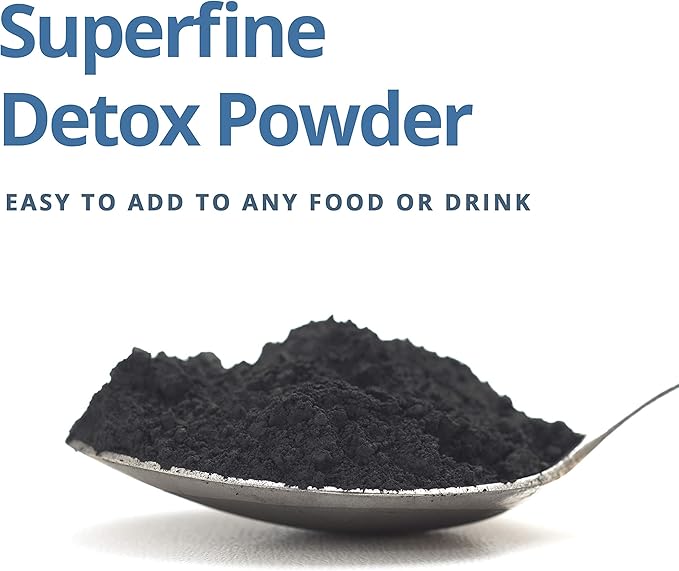 Charcoal House Detox &amp Cleanse USP Medical Grade Coconut Shell Activated Charcoal Powder for Natural Cleanse &amp Health - With High Adsorptive &amp Fast Acting Capacity - 12 oz - 1 Qt